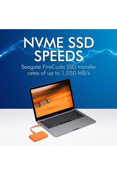 Lacie Rugged SSD 4TB External SSD USB-C USB 3.2 Thunderbolt 3 Extreme water and 3m drop resistance f
