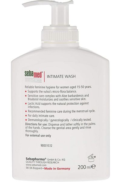 Sebamed Intimate Wash 3.8 200 ml, Pack of 2