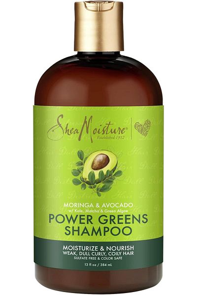 Shea Moisture Sheamoisture Moringa & Avocado Power Greens Sulfate Free Shampoo 13 Oz