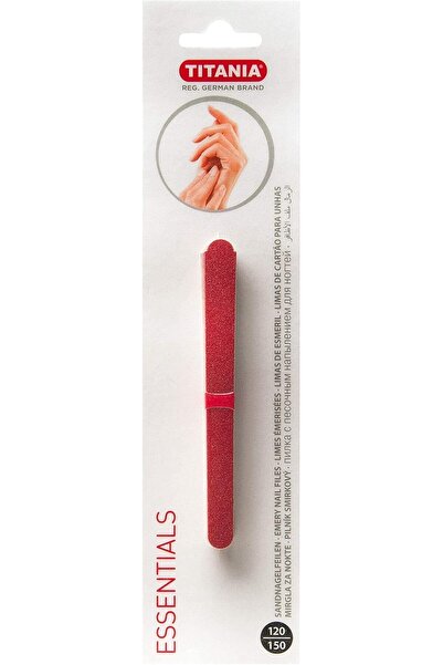 TİTANİA Titania Emery nail files double sided, wooden quality 10 Pcs