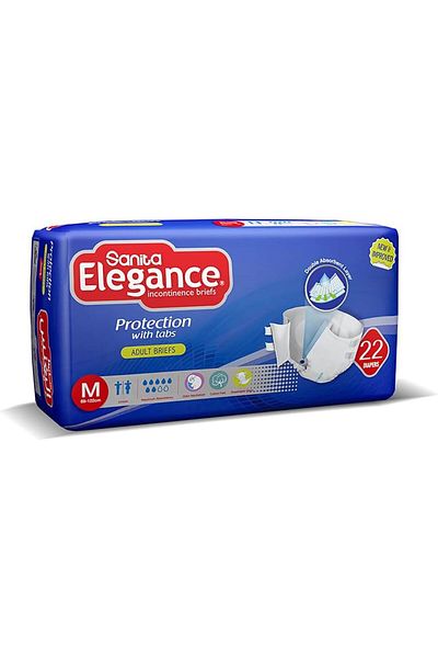 Sanita Elegance Adult Diapers Medium 22 Briefs