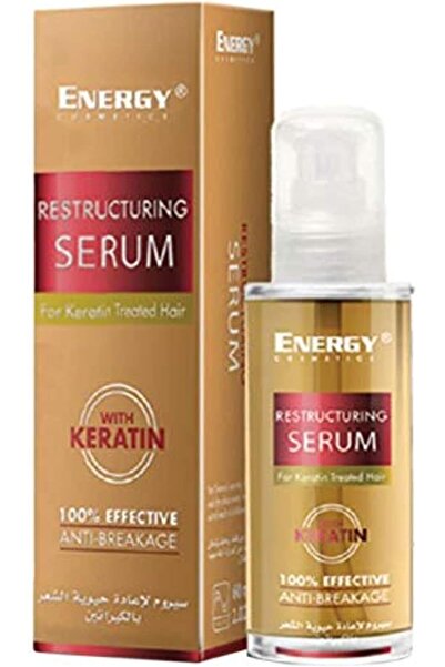 Energy Cosmetics مصل إعادة هيكلة الشعر بالكيراتين (60 مل)