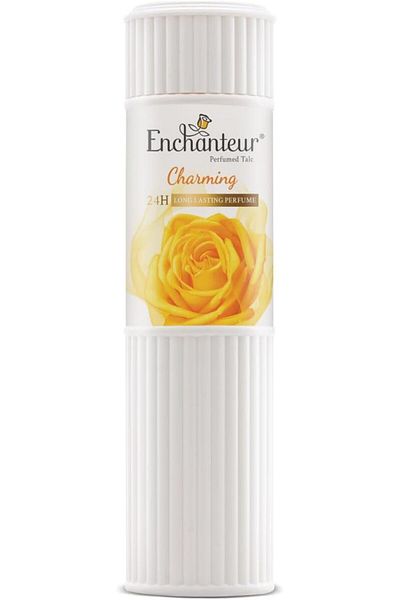 ENCHANTEUR Enchanteur charming perfumed talc for women, 250g with roses, muguets & cedarwood extracts