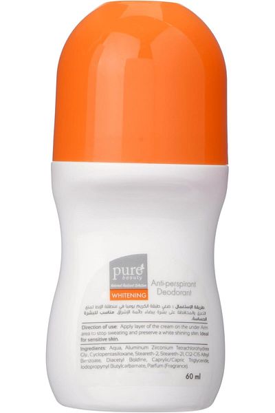 PURE BEAUTY Pure Beauty Dave Silky Whitening Antiperspirant And Deodorant Roll-On, 60 ml