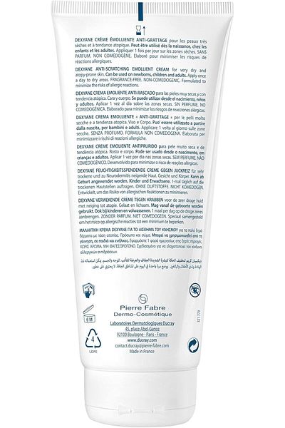 Ducray Ducray Dexyane Anti-scratching emollient cream 200 ml