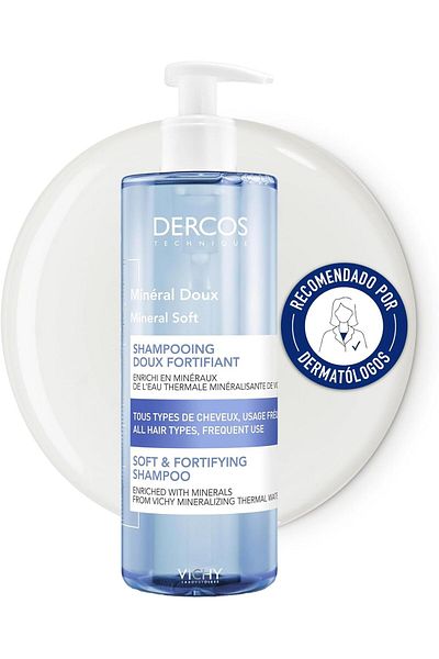 Vichy Dercos Mineral Soft 400 ML Daily Use Shampoo - Dandruff Care Complement