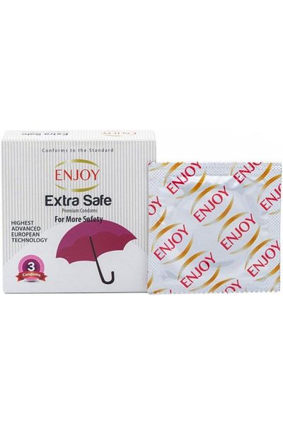 Enjoy Premium Condom Extra Safe, 3pcs