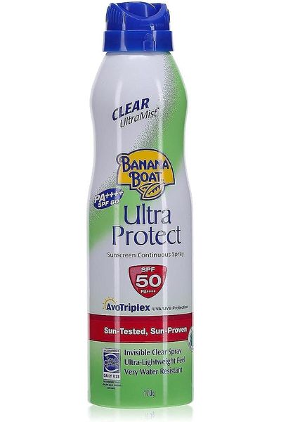 Banana Boat بخاخ لوشن الحماية الفائقة من أشعة الشمس SPF50 من Banana Boat (170 مل)