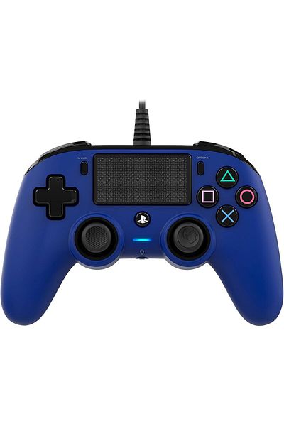 Nacon Wired Compact Controller (Blue) (PS4)