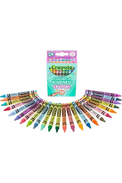 Crayola Colors of Kindness, Pack of 24 Crayons, Assorted 24 Piece