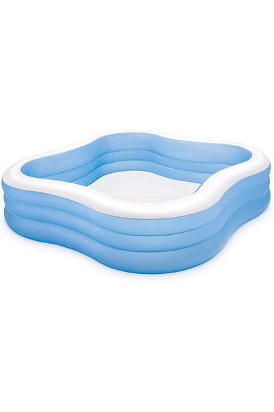 Intex beach wave swim center swimming pool, Blue/White 90-inch x 22-inch size 8" 57495EP