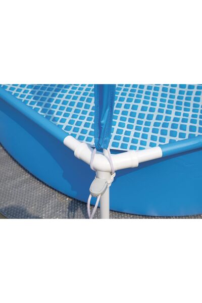 Intex 28209EP Canopy Metal Frame Above Ground Swimming Pool: 6ft x 15in – Built-in Canopy Sprayer
