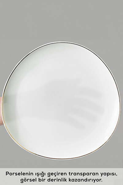 Karaca Streamline Middle Porselen 34 Parça 6 Kişilik Kahvaltı/servis Takımı Gold