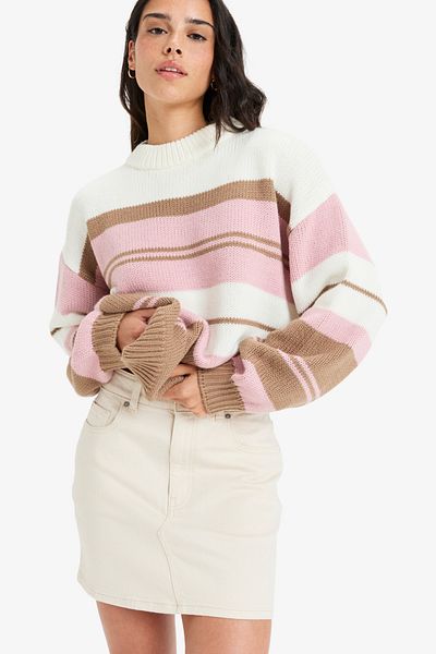 Roxy Pullover-Sweatshirt für Damen – weiches Acrylik-Textil