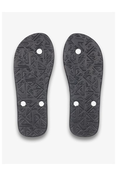 Quiksilver Black Men's Slippers - Rasta Design