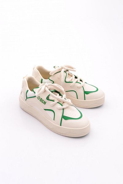 DGN Women's Green Thick Sole Casual Sports Shoes Sneaker