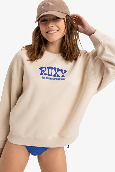 Roxy ERJFT04941-TEC0 Sweatshirt PARCHMENT