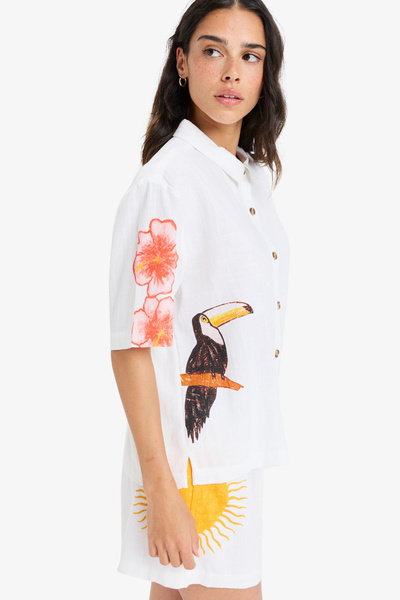 Roxy Jasně bílá košile pro ženy a dívky