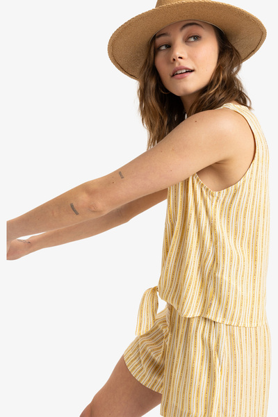 Roxy Easy Top für Damen – leichtes Viskose, langlebiges, mit Kristallen bedrucktes Design