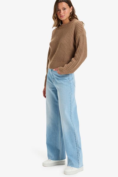Roxy Jeanshose für Damen – 80 % Baumwolle, 20 % recycelte Baumwollmischung, Waist-Length-Hose