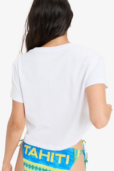 Roxy Φωτεινό λευκό T-Shirt TAHITIAN για γυναίκες και κορίτσια