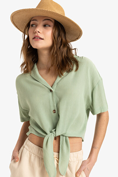 Roxy Short Sleeve Shirt - Women Lightweight Viscose Sustainable Fabric