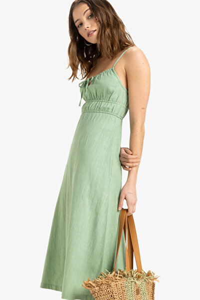 Roxy Midi šaty pro ženy - Monopoly Factory ve směsi algodonu a viskózy