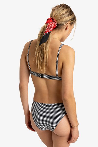 Roxy Gingham Collection - Medium Coverage Bikini Top for Women