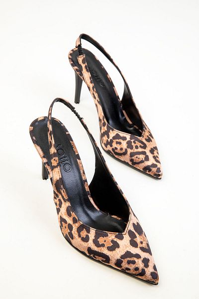 SOHO Klassische Damenschuhe mit Absatz und Leopardenmuster 20385
