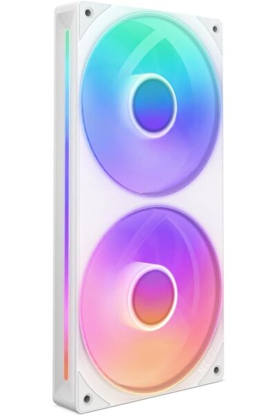 Nzxt F240 RGB Core - وحدة مروحة ذات إطار واحد مقاس 240 مم مع مروحتين RGB مقاس...