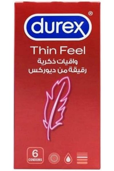 Durex Feel Thin Condoms 6-Pieces