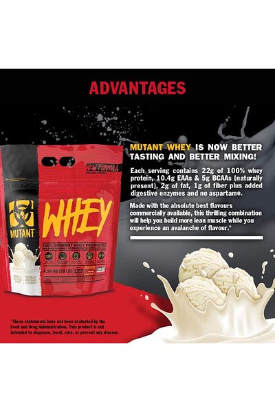 MUTANT WHEY POWDER 2.27KG VAN ICE CREAM