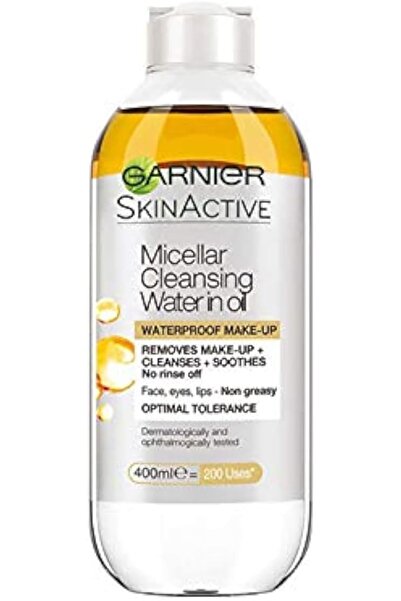 Garnier ماء ميسيلار من سكين أكتيف - يزيل المكياج المقاوم للماء