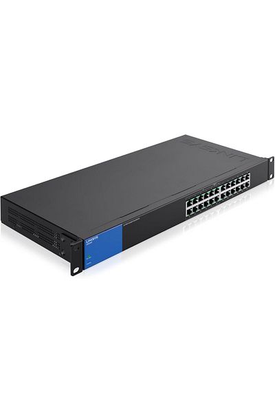 Linksys LGS124P مفتاح Gigabit PoE+ للأعمال مزود بـ 24 منفذًا، LGS124P-UK