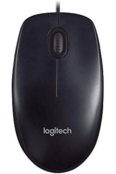 logitech ماوس M90 USB سلكي بتصميم مريح للاستخدام يناسب أجهزة متعددة - أسود