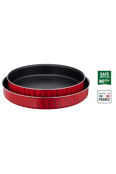 TEFAL Kebbe Dishes | Les Specialistes 2-Piece Set 30/34 cm | Non-Stick Coating | Aluminum | J5716783