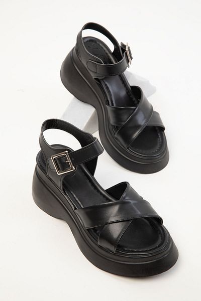 SOHO Schwarze Damensandalen 20380