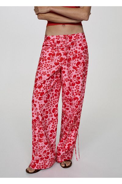 MANGO Intense Red Women's Pants 67027914