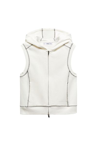 MANGO Woman Bustieră albă pentru femei 67097910
