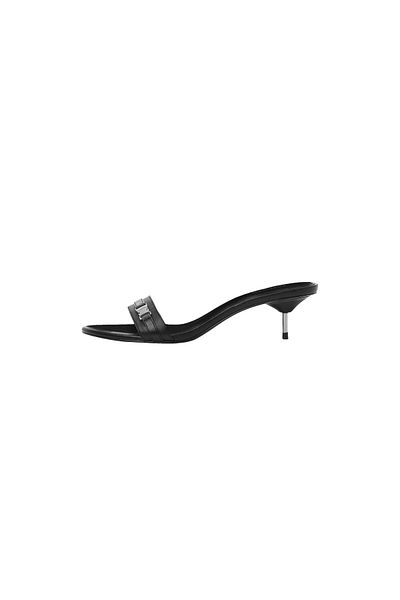 MANGO Woman Sandale negre de damă 67033699
