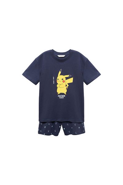 MANGO Chlapecký pyžamový set v tmavě modré barvě 67026744