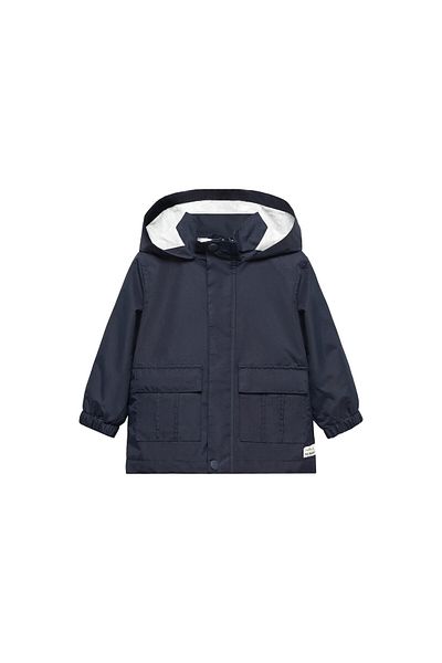 MANGO Navy Blue Baby Boy Coat 67074013