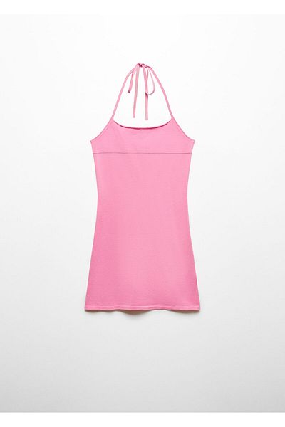 MANGO Woman Ροζ Γυναικείο Φόρεμα 67079604