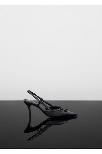 MANGO Czarne damskie klasyczne buty 67040446