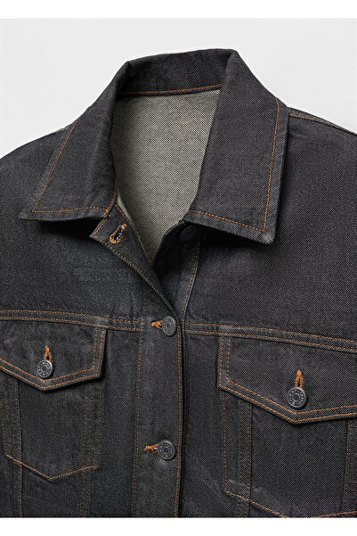 MANGO Woman Gri Kadın  Ceket 67093699