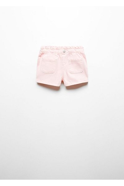 MANGO Woman Baby Girl Pastel Pink Shorts & Bermudas 67056007