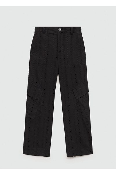 MANGO Woman Women's Black Pants 67079052