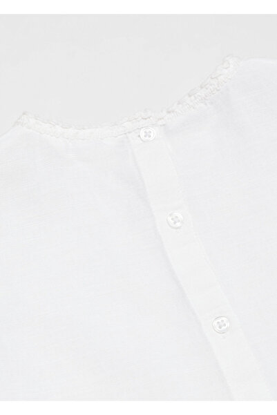 MANGO Kız Bebek Kirik Beyaz Bluz 67055146