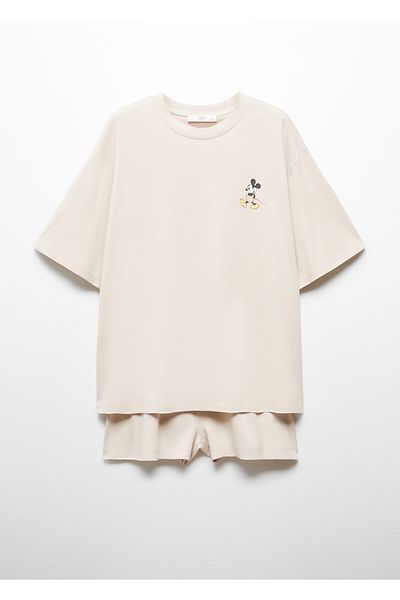 MANGO BEIGE Pyjama-Hose für Damen 67044052