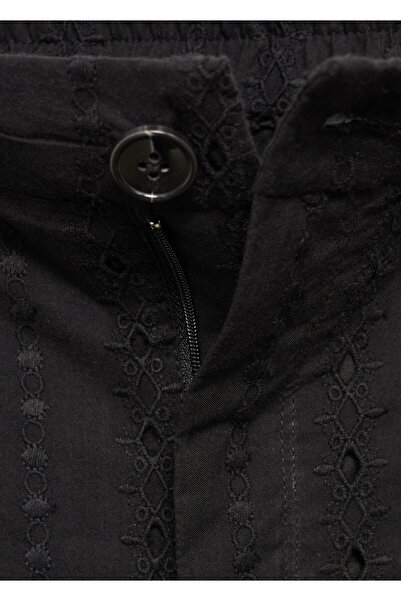 MANGO Woman Siyah Kadın Pantolon 67079052